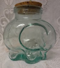 Vintage 50s ITALY Glass Jar Jam Wedding Favou...