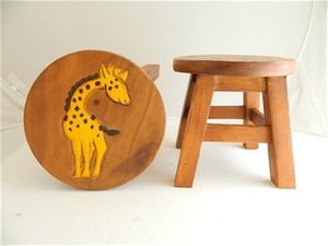 childrens wooden stool