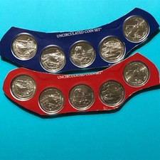 2014 P&D America the Beautiful ATB Quarters Set 10 Coins  Mint Plastic FREE SHIP