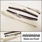Classic Mini 10" Wiper Blade & Arm Set Push On Type MK3  RHD stainless chrome