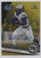 2023 Bowman U Chrome Prospect Yellow Refractor 52/75 Justice Ellison Auto 1g8l