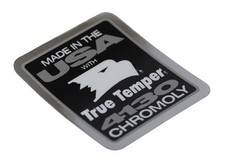 True Temper old mid school BMX bicycle seat mast decal sticker on chrome vinyl -