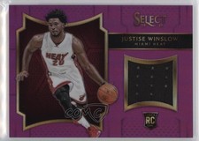 2015-16 Panini Select Rookie Swatches Purple Prizm /99 Justise Winslow #3 2w8