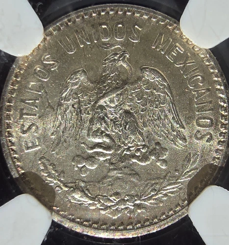 1909 Mexico 10 Centavos .800 SILVER NGC MS 64 KM 428 (A024)
