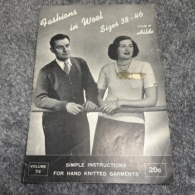 Fashions In Wool By Hilde Fuchs 1952 Knitting Patterns