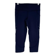 Lululemon Home Stretch Crop 19" Size 6 Midnight Blue
