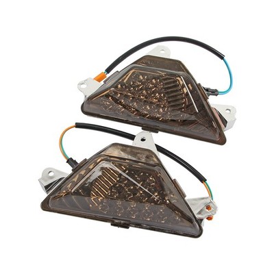 Smoke LED Turn Signal Lights For Kawasaki NINJA 250/ 300/ 400/ 650/ 1000/ 1000SX
