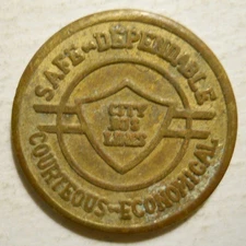 City Bus Lines (Columbia, Missouri) transit token - MO230A
