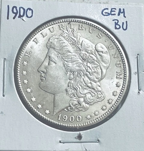 1900  morgan silver dollar GEM BU Loaded With Mint Frosting Reasonably Priced