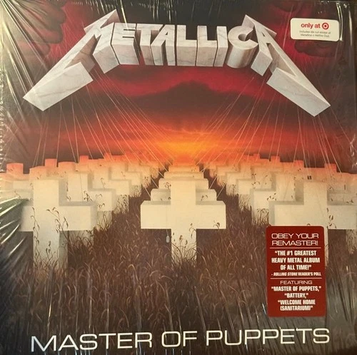 Metallica Master Of Puppets Black Vinyl LP + Sticker Target Exclusive New Sealed