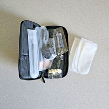 Mary Kay Essential Makeup Bag Clutch with Misc Applicators Brushes Smudger