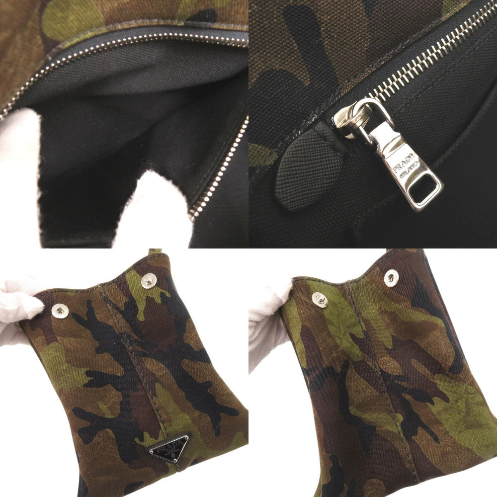 Prada Authentic 2Way Camouflage Pattern Canapa To… - image 7