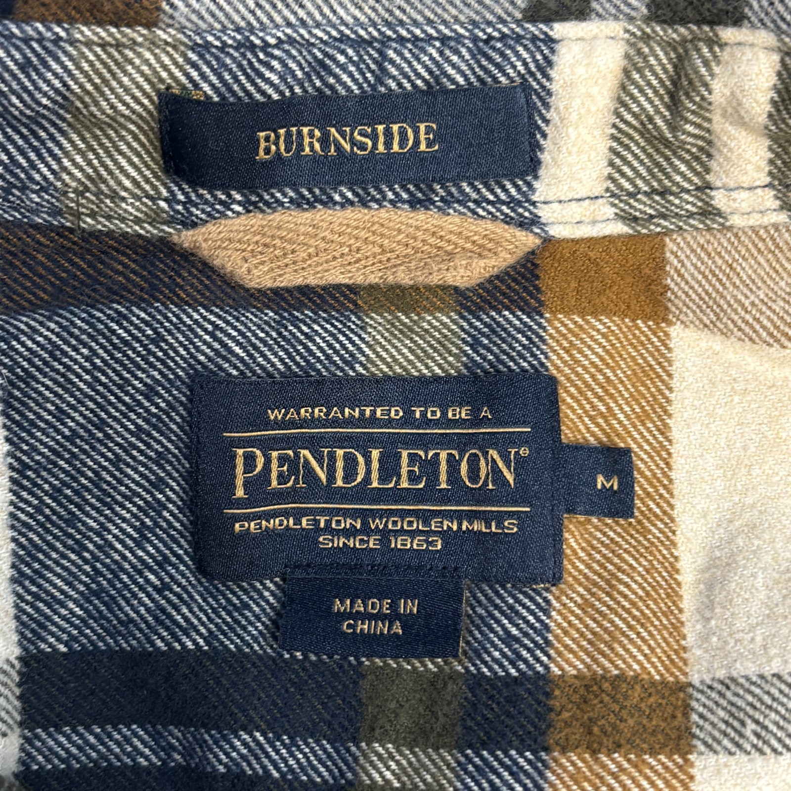 Pendleton Men Burnside Flannel Button Shirt Size … - image 14