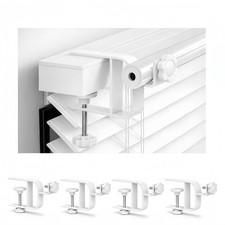 Inside Mount Curtain Rod Bracket for Blinds, No Drill Blind Adapter, Easy 1-M...
