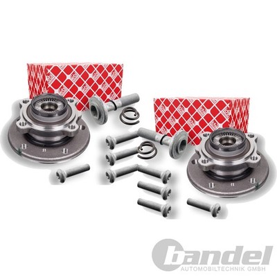 2X FEBI BILSTEIN RADLAGER SATZ VORNE BEIDSEITIG PASSEND FÜR BMW 1 2 3 4