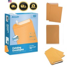 9 X 12 Self-Seal Brown Kraft Catalog Mailing Envelopes - 28lb - 100 Count, 9x...