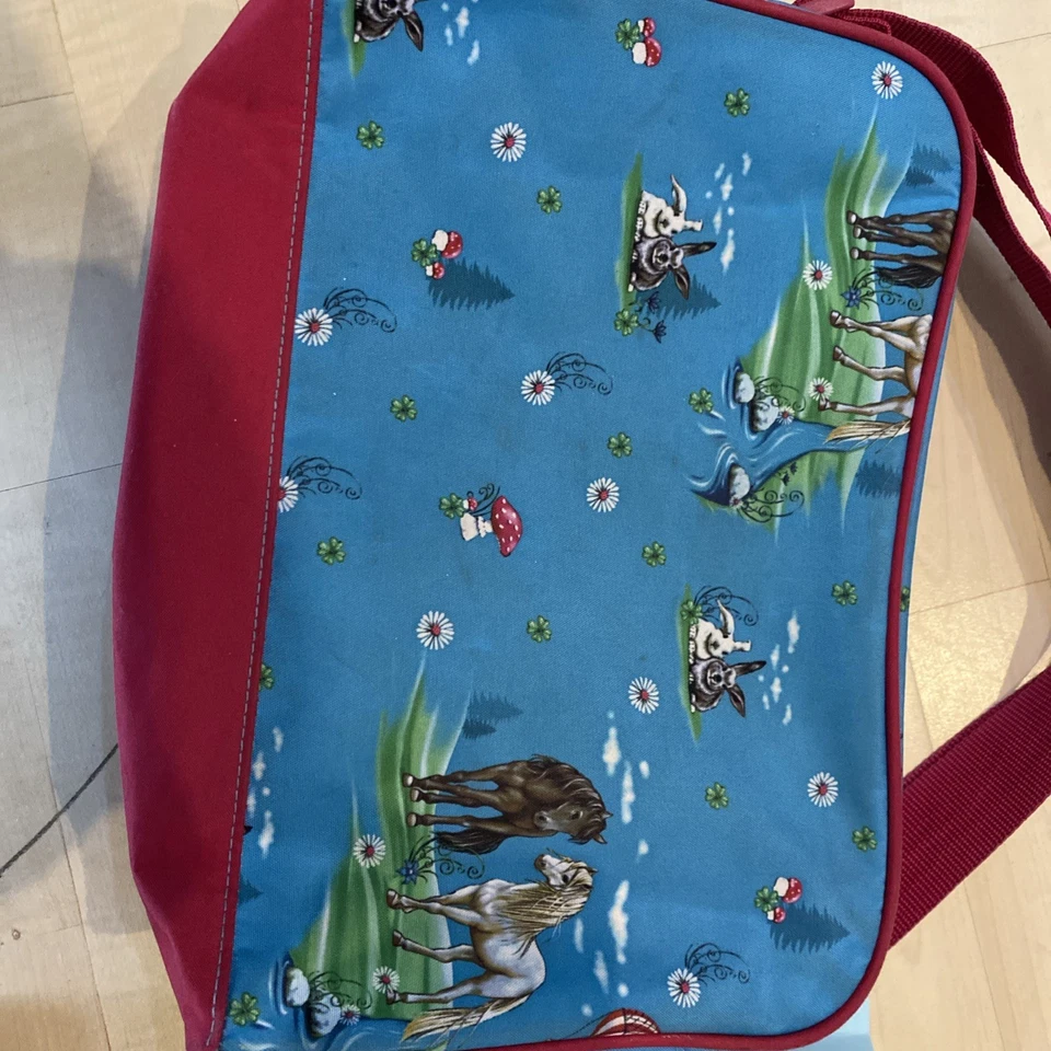 Sporttasche von Scout blau mit Pferden - Bild 3 von 4