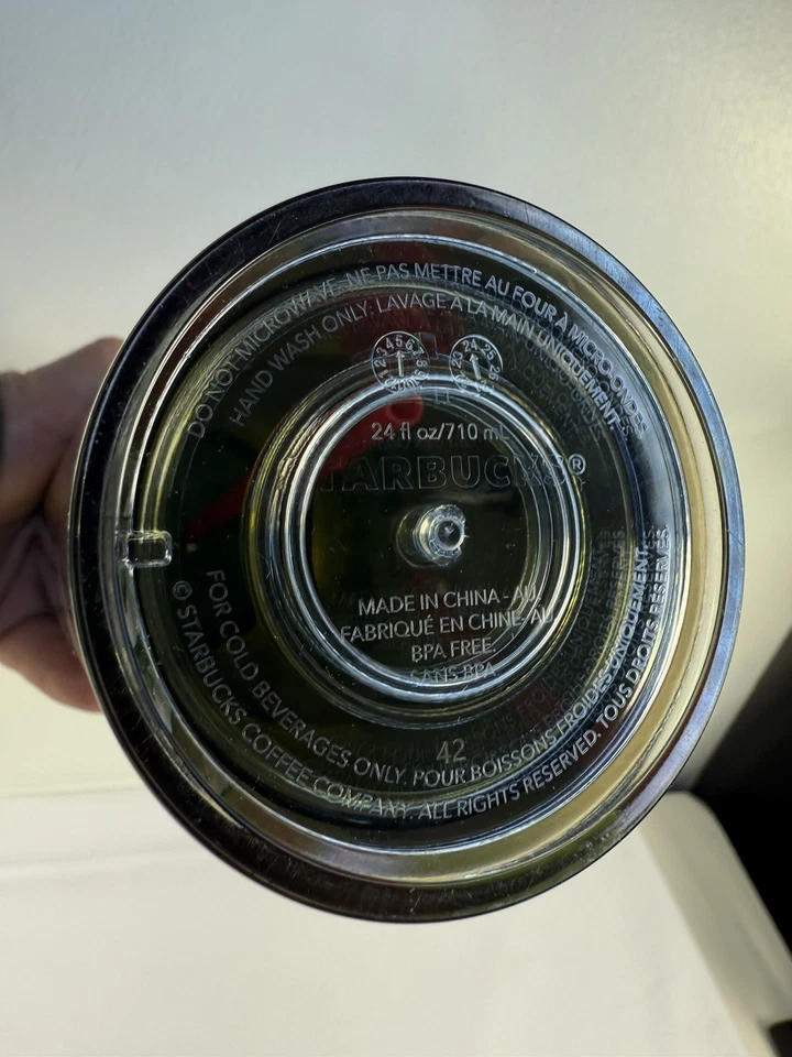 Starbucks Christmas Reindeer Tumbler Holiday 2024 Silicone Straw Topper 24 Oz - Image 4 of 4