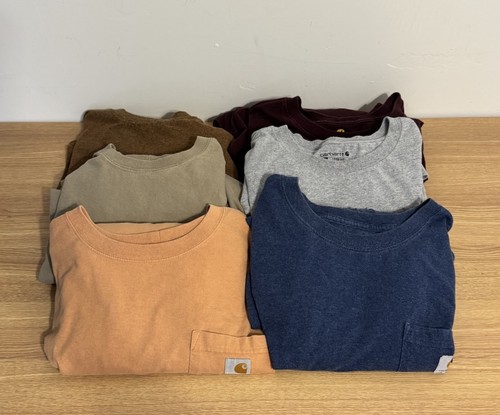 Paket mit 6 lockeren Carhartt T-Shirts für Herren 4XLT