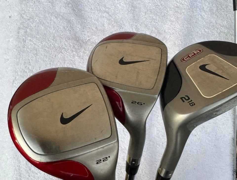 Nike CPR 7-PW Irons Plus 22, 26, 2 18 Hybrid CPR Steel Shafts Original Grips RH - Image 2 of 4