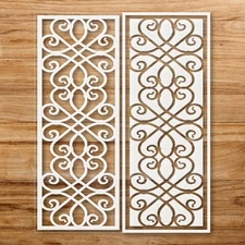 A Series of Artistic Designs Wall Art Reusable Plastic Stencil - StencilAir