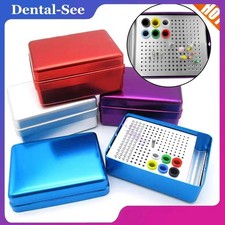 180 Holes Dental Endo Box FG Files Bur Holder Autoclave Disinfection Box  