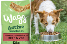 Wagg Active Goodness 12kg Dog Food Beef & Veg Working Complete Dry Food 1.65 per kilo
