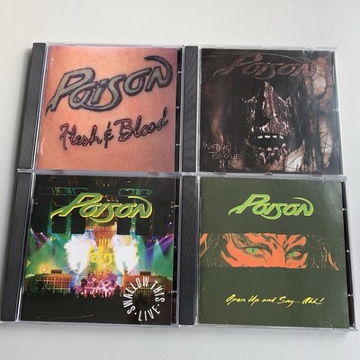 4CD Poison Sammlung Open Up And Say + Flesh & Blood + Native Tongue + Swallow
