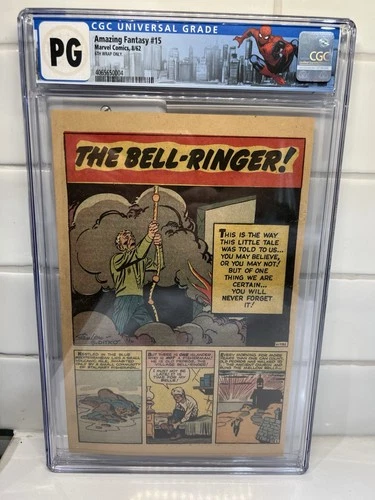 Amazing Fantasy #15 6th Wrap Page Only 1st App. Spider-Man Stan Lee Marvel 1962