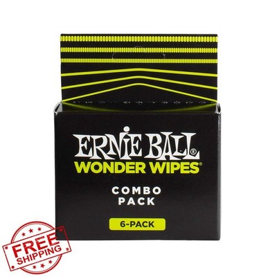 Ernie Ball Wonder Wipes 6 Pack