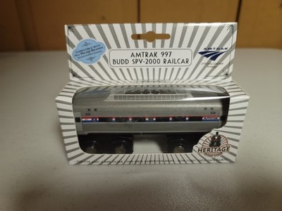 Amtrak Wooden Railway Train SPV- 2000 Railcar Train Rare 4 of 500 Low number New