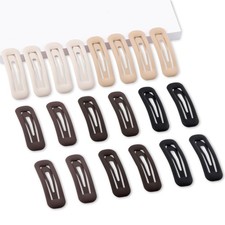 20 PCS Small Rectangle Hair Barrettes For Women Non Slips Snap Clips For Thin...