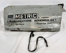 Craftsman 9-42908 Series V Metric 14-piece Combination Wrench Set Usa Vintage Craftsman 9-42908 Series V Metric 14-piece Combination Wrench Set Usa Vintage