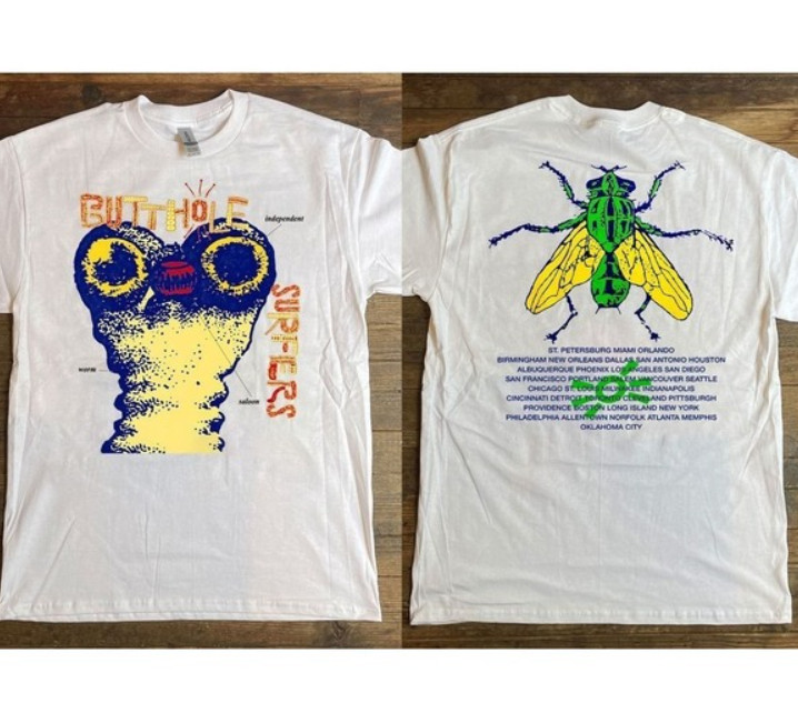 VTG Butthole Surfers Independent Worm Saloon Tour 1993 T-Shirt
