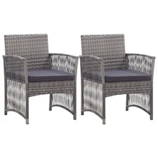 Garden Chair Anthracite and Dark Grey