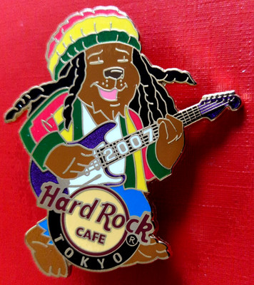 HRC Hard Rock Cafe Tokyo Rocker Bear Series 2007 No8 Bob Marley Reggae LE300