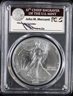 1991 Silver Eagle PCGS MS70 Mercanti Signed