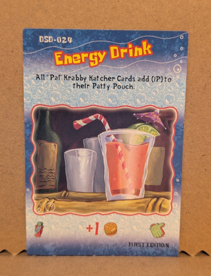 Upper Deck SpongeBob SquarePants 1st Edition Energy Drink DSD-024