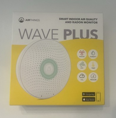 Airthings Wave Plus 2930 - Radon & Air Quality Monitor CO2 VOC New