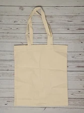 Natural Canvas Tote Bag by BAG EDGE New Shopping Bag, Blank Tote ready for deco