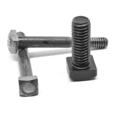 5/16"-18 x 1" (FT) Coarse Grade A Square Hd Machine Bolt Plain Finish