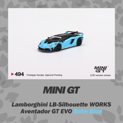 ミニカー MINI GT Lamborghini Aventador GT EVO 494 Amazon.com: True Scale Miniatures Model Car Compatible with