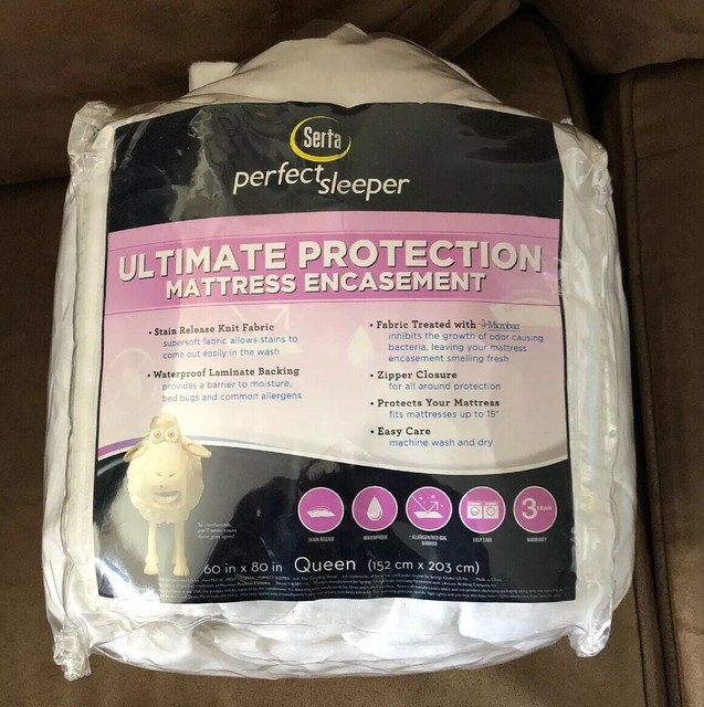 Serta Perfect Sleeper Ultimate Protection Mattress Encasement Queen eBay