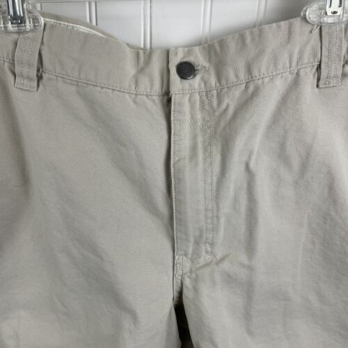 Columbia khaki Shorts Herren Wandern Outdoor 8 Zoll Schrittlänge Reißverschlusstasche Größe 44 - Bild 4 von 9