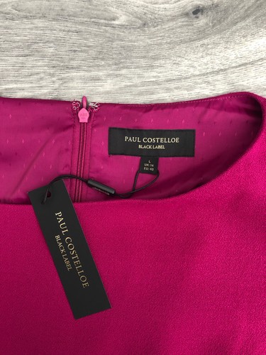 New Paul Costelloe Shift Dress UK 14 Magenta Formal Business Wedding Party - Picture 5 of 8