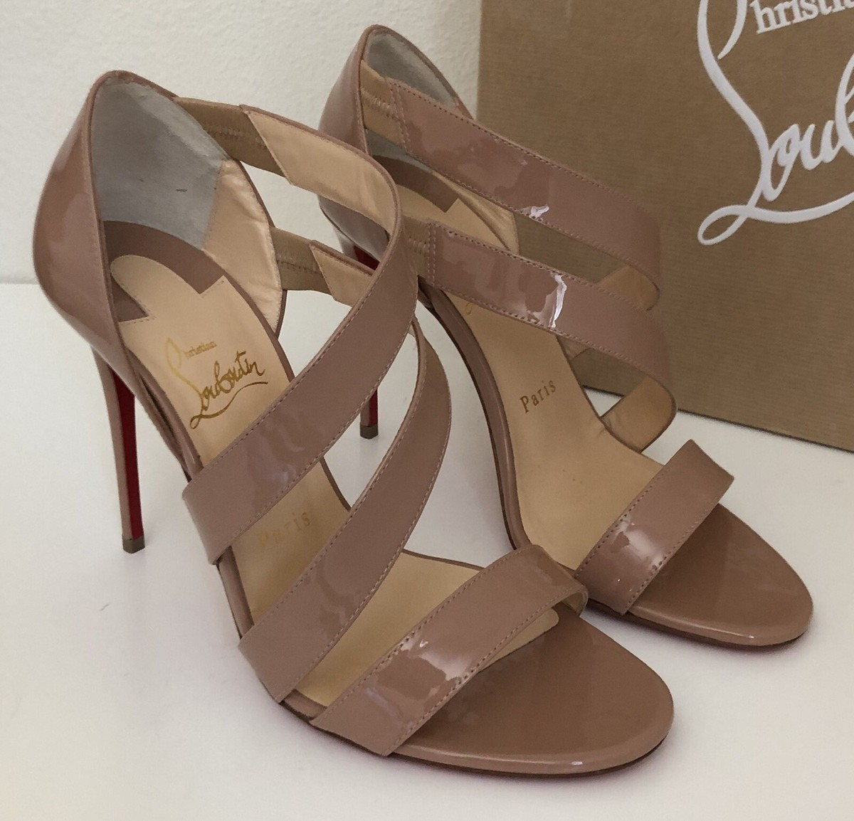 NIB CHRISTIAN LOUBOUTIN 'World Copine' Nude 100mm Pumps Heels 41