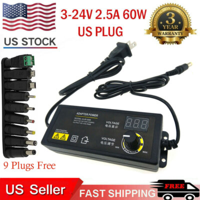 Adjustable power supplies Voltage 3 to 24V AC/DC Switch Power Supply LED Display