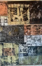 41@27 In Mixed Media Mid Century Modern Painting Heather Gordon Style