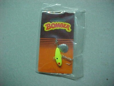 new vintage BOMBER 3/4oz SPINNER MINNOW Fishing Lure 3BFY slab spoon