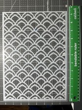 11.5  FISH SCALE DRAGON AIRBRUSH STENCILS Stencil Mylar REUSABLE CUSTOM PAINT L